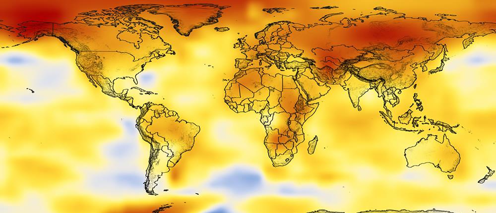 Γη - Χάρτης - Υπερθέρμανση