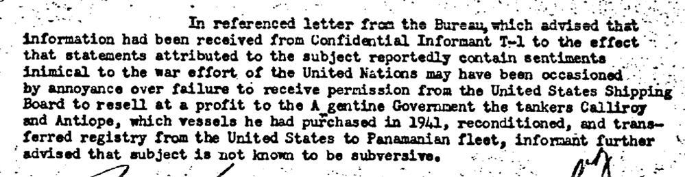 Έρευνα - Καρανίκας - Ωνάσης - FBI - Πληροφοριοδότης