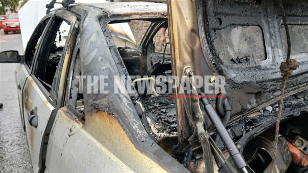 Βόλος - αυτοκίνητο - φωτιά