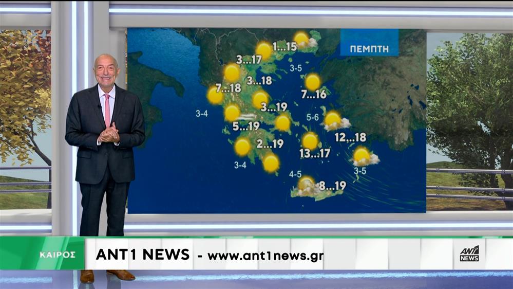 Δελτίο καιρού στις 20:00 – 09-12-2025