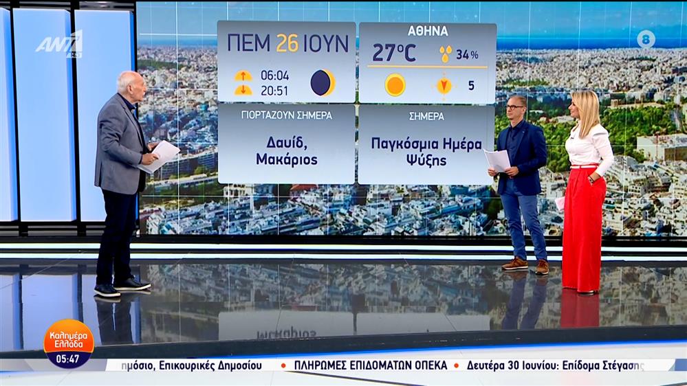 ΚΑΛΗΜΕΡΑ ΕΛΛΑΔΑ – 26/06/2025