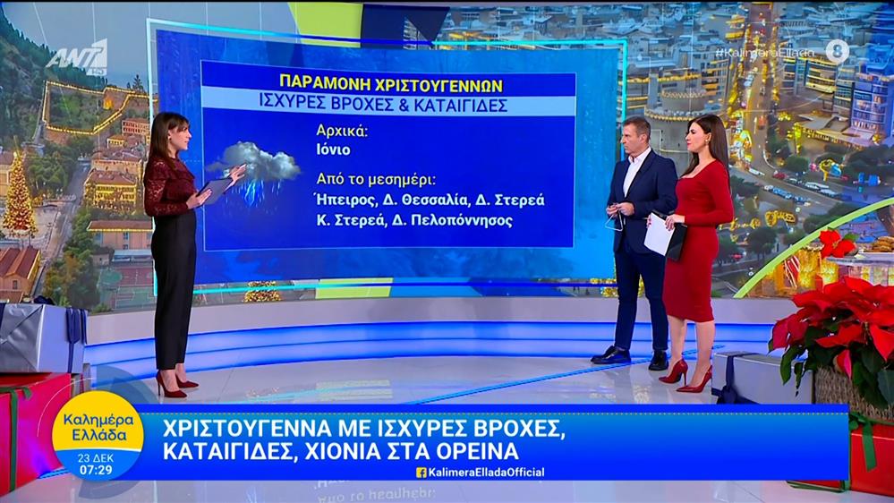 Καιρός – Καλημέρα Ελλάδα – 24/12/2025