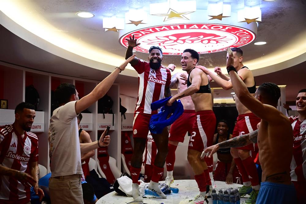 Ολυμπιακός - πανηγυρισμοί