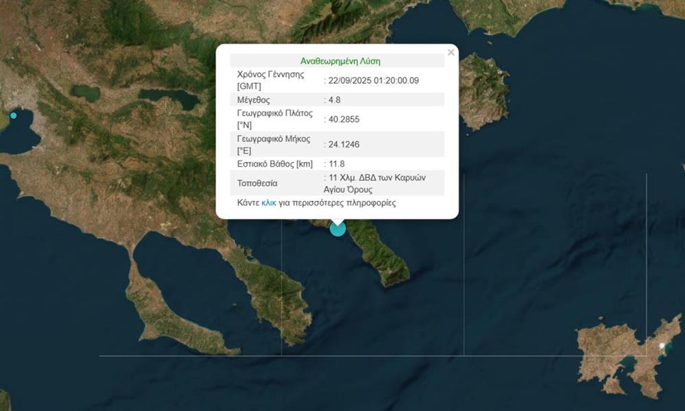 Σεισμός - Άγιο Όρος