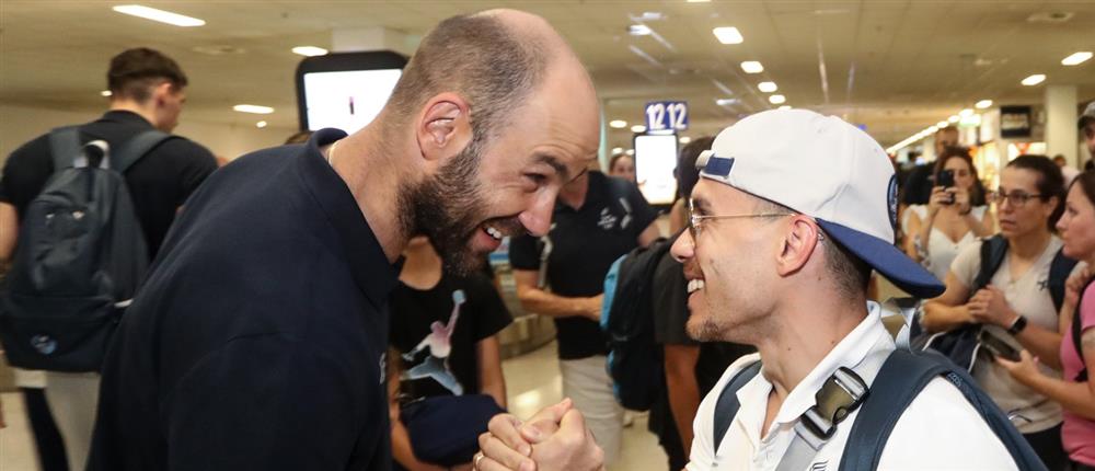 Εθνική Ελλάδος μπάσκετ- άφιξη - Ελευθέριος Βενιζέλος