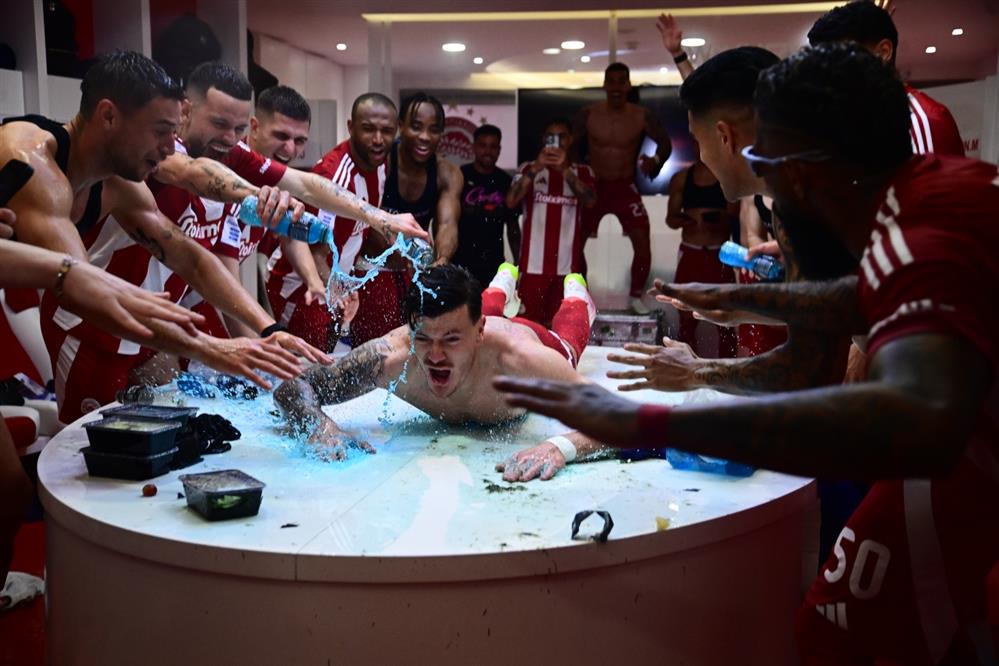 Ολυμπιακός - πανηγυρισμοί