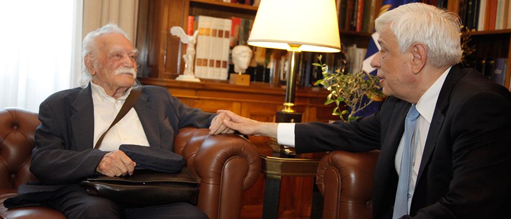 Μανώλης Γλέζος - Προκόπης Παυλόπουλος - Προεδρικό Μέγαρο Μανώλης Γλέζος - Προκόπης Παυλόπουλος - Προεδρικό Μέγαρο