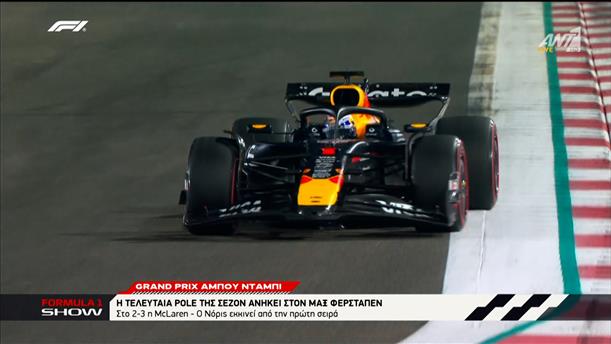 Grand Prix Άμπου Ντάμπι: Η τελευταία pole της σεζόν ανήκει στον Max Verstappen