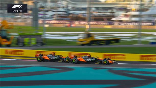 Η προσπέραση του Piastri στον Norris στον 1ο γύρο