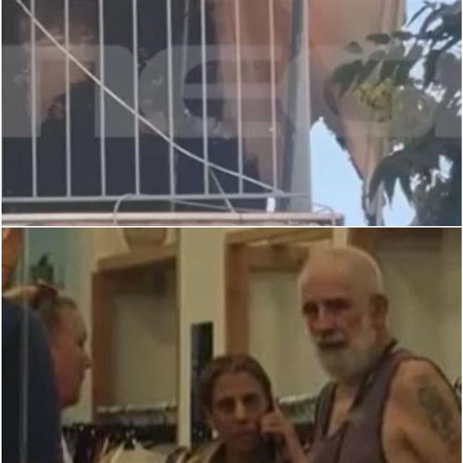 Πέτρος Φιλιππίδης: Εικόνες από το σημείο που ξέσπασε η φωτιά στο σπίτι του – Η στιγμή που καταφεύγει σε κοντινό κατάστημα