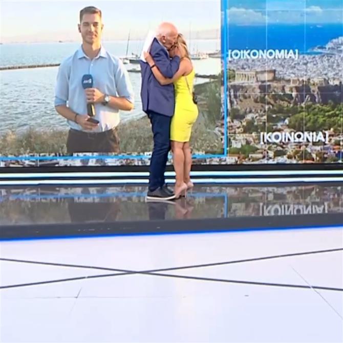 Καλημέρα Ελλάδα: Η Αλεξάνδρα Χατζηγεωργίου ξέσπασε σε κλάματα στην αγκαλιά του Γιώργου Παπαδάκη
