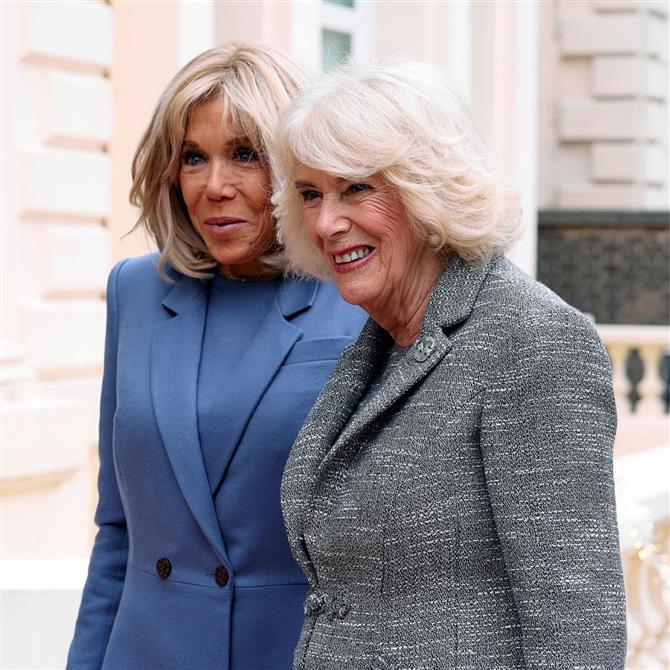 Βασίλισσα Καμίλα: Μαζί με την Μπριζίτ Μακρόν στο Λονδίνο για την απονομή ενός λογοτεχνικού βραβείου