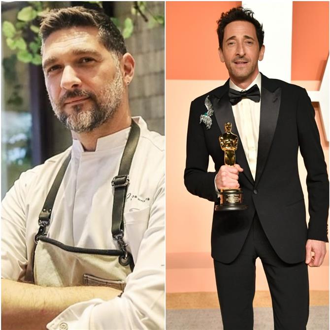 Adrien Brody: Η φωτογραφία με τον Πάνο Ιωαννίδη και το γεύμα στο εστιατόριο του