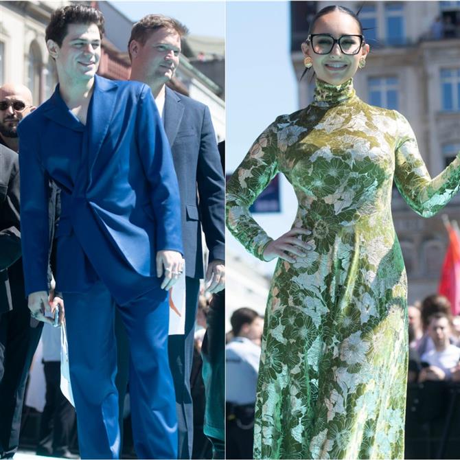 Eurovision 2025: Οι λαμπερές εμφανίσεις των διαγωνιζόμενων στο Τιρκουάζ χαλί