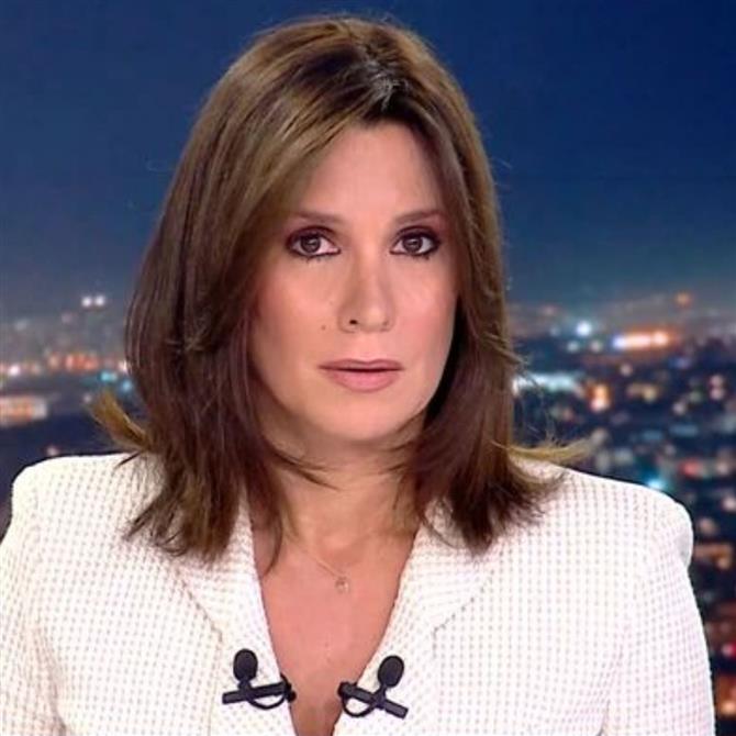 Μεγάλη Εικόνα: Η στιγμή που η Νίκη Λυμπεράκη αντιλαμβάνεται τον σεισμό στο στούντιο του Mega